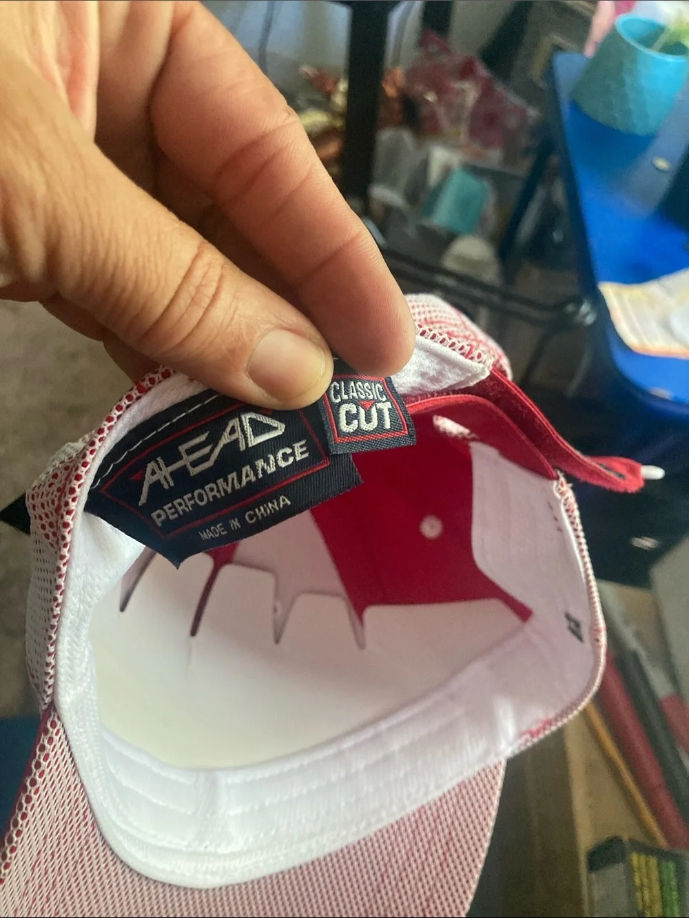 Red Bulldog Agriculture Trucker Hat with White Mesh